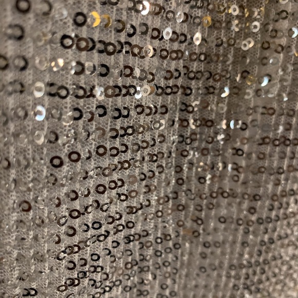 Long formal dress/garment silver/grey sequence - Picture 2 of 3